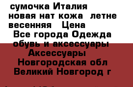 сумочка Италия Terrida  новая нат.кожа  летне -весенняя › Цена ­ 9 000 - Все города Одежда, обувь и аксессуары » Аксессуары   . Новгородская обл.,Великий Новгород г.